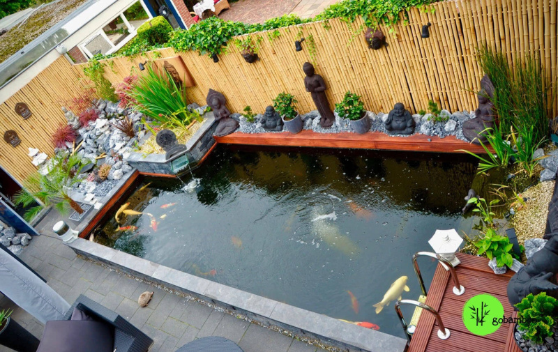 inspirace bambusový plot